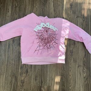 Pink Graphic Sweatshirt Sp5der Worldwide